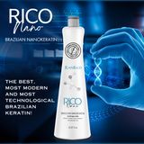 Rico Nano by Mutari 33.81fl.oz |  Brazilian Nanokeratin with NanoPlastia Technology | The Best Straightening & Smoothing Hair Treatment - Amino & Repair Complex - For All Hair Types |  Formaldehyde-Free  | 1L/33.81fl.oz
