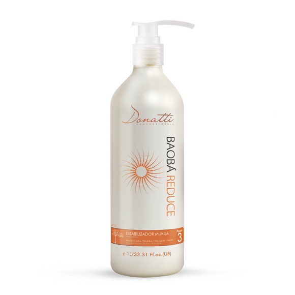 BAOBA REDUCE KERATIN - (CONDITIONER)- PH STABILIZER • STEP 3 • 1000ml - Its objective is to stop chemical reactions and balance the PH of the hair fiber after the use of Baoba keratin.