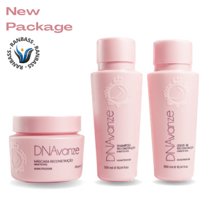 DNA Set ( Shampoo, Mask & Leave-in)- For hair that needs hydration, nutrition and shine. For hair that needs hydration, nutrition and shine. Best for Damaged, Dry, Curly or Frizzy Hair