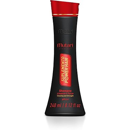 Suplemento Power Hair Shampoo Mutari - 240ml / 8.12fl oz - Mutari Power Hair Supplement - Mask 300g / 10.58oz - Repair the hair fiber promoting sealing of cuticles and smoothness. Hair strength and resistance.