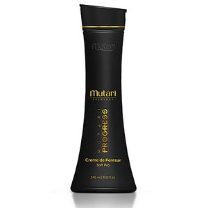 Leave-in Progress Mutari - 240ml / 8.12fl oz - Discipline frizz and prolongs the smooth effect on keratin and straightened hair. It has thermal and solar protection.