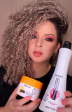 Curly hair line - 4 Steps Curly Line - Black Multi Rizos SET - Modeled, disciplined, hydrated curls, controlled volume and reduced frizz.