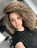 Curly hair line / Pequi Butter 250g / 8.8oz + Curly Activator 500ml / 17oz - 2 Steps SET - Modeled, disciplined curls, controlled volume and reduced frizz.