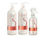 Speciale Professional Set - For all hair types. RESTARTING FIBER Treatment - The Line restores its original properties to the hair - allowing new treatments to be carried out and to be absorbed and executed without interference from previous chemicals.