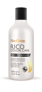Rico Color Care Black Conditioner / Mascarilla Negra  500ML - Line was developed for light blonde hair, platinum or grey hairs.