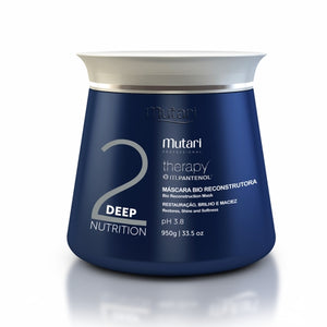 Therapy Pantenol Conditioner Mask Mutari - Deep Nutrition Line - 950g / 33.5oz - For dry hair or with chemical processes.